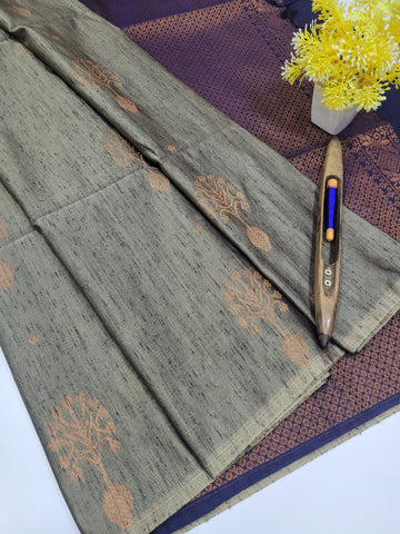 Grey colour borderless Dubion Semi Softsilk