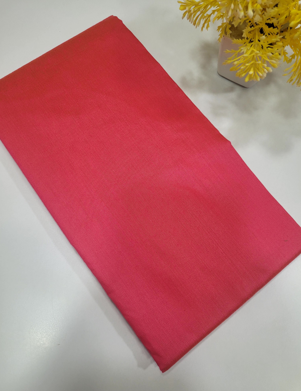 Peachish Pink Handloom Silk Cotton 3pc Salwar Set – Zari Brocade Dupatta | Unstitched Fabric
