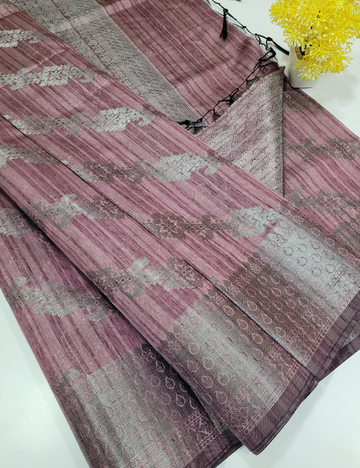 Chocolate Colour Matka cotton saree