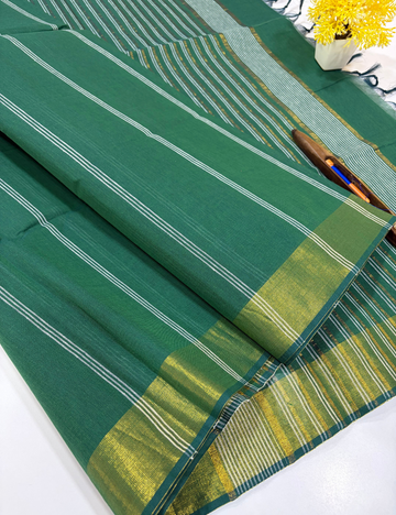 Deep Emerald Green with Classic Gold Border