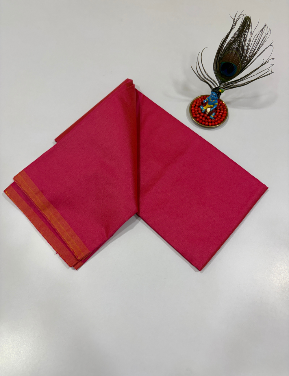 Dual Tone Pink Handloom Silk Cotton 3 Pc Salwar Set with Self Weave Floral Jacquard | Elegant Premium Ethnic Dress Material